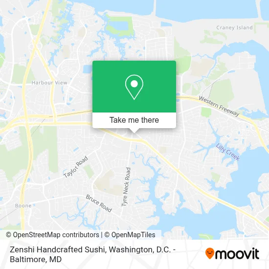 Zenshi Handcrafted Sushi map