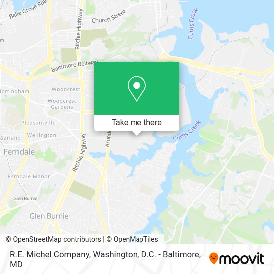 R.E. Michel Company map