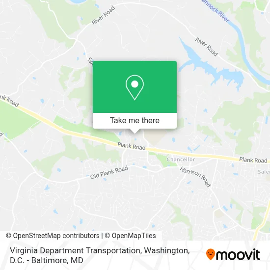 Virginia Department Transportation map