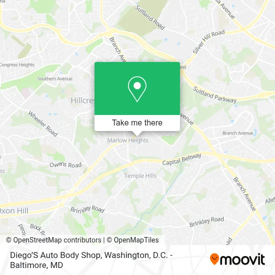 Diego’S Auto Body Shop map
