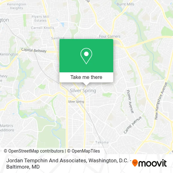Jordan Tempchin And Associates map