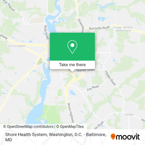 Shore Health System map
