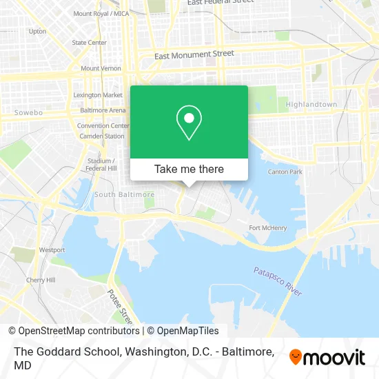 The Goddard School map