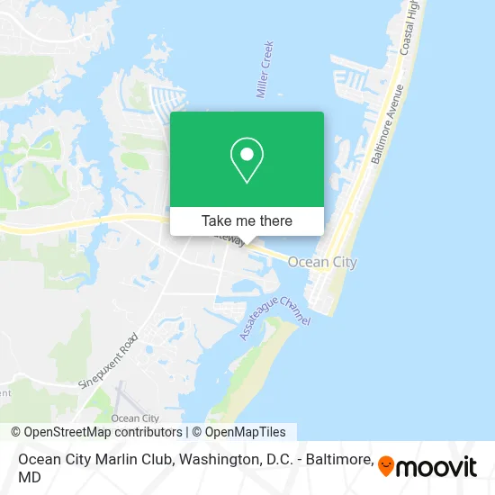 Ocean City Marlin Club map