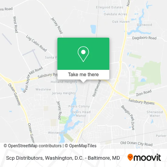 Scp Distributors map