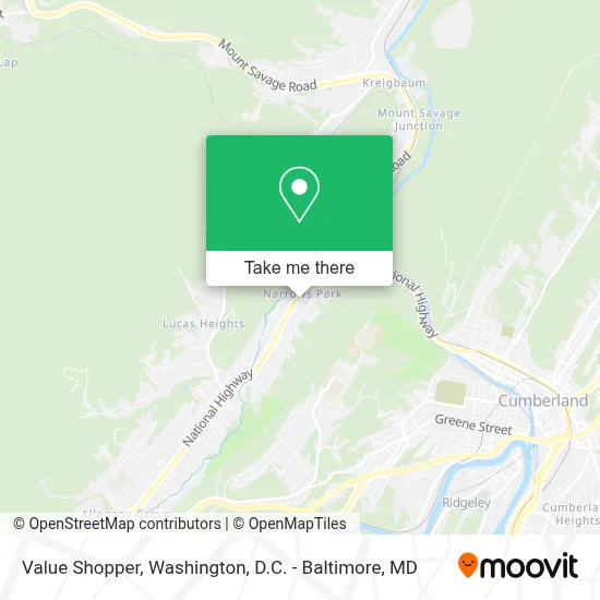 Value Shopper map