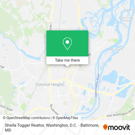 Sheila Togger Realtor map