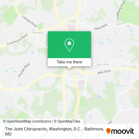 The Joint Chiropractic map
