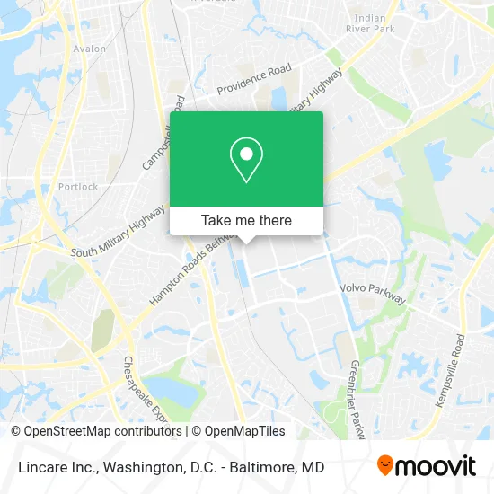 Lincare Inc. map