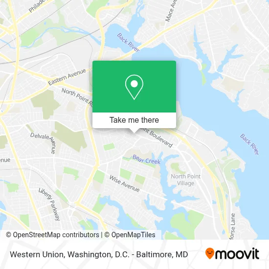 Western Union map