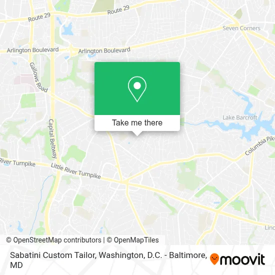 Sabatini Custom Tailor map