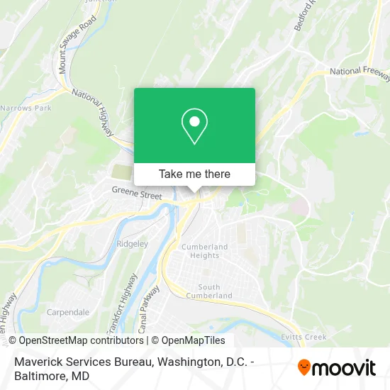 Maverick Services Bureau map