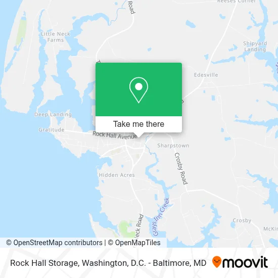 Rock Hall Storage map