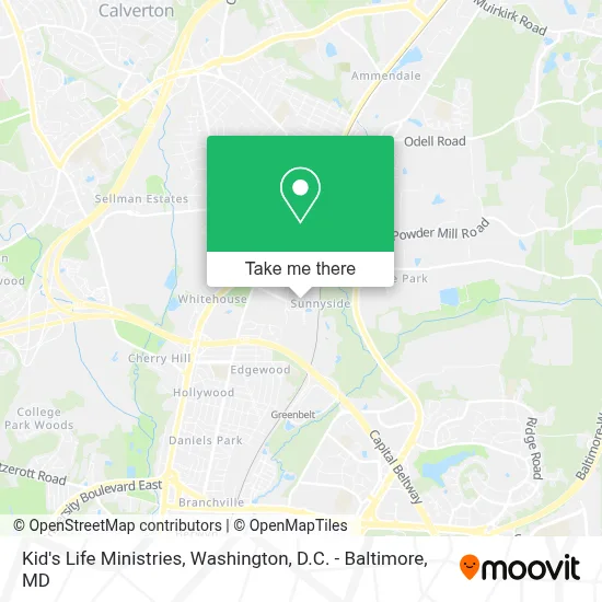 Kid's Life Ministries map