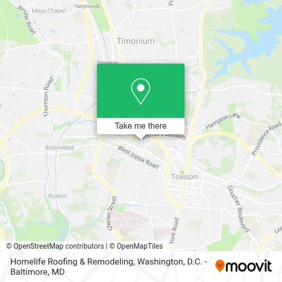 Homelife Roofing & Remodeling map