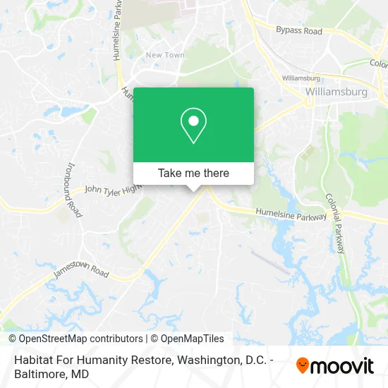 Habitat For Humanity Restore map