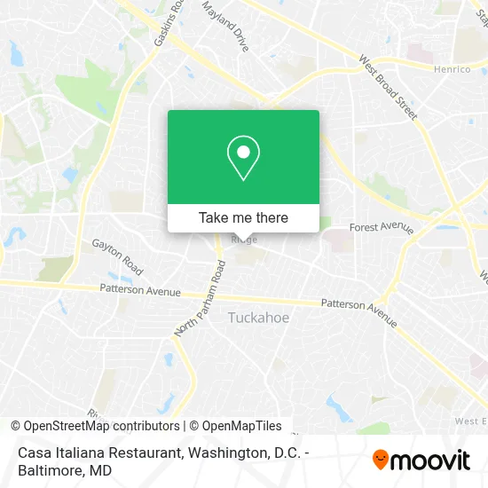 Casa Italiana Restaurant map