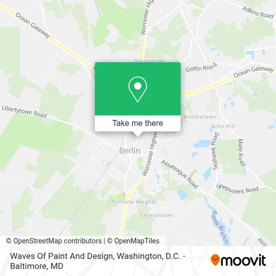 Waves Of Paint And Design map