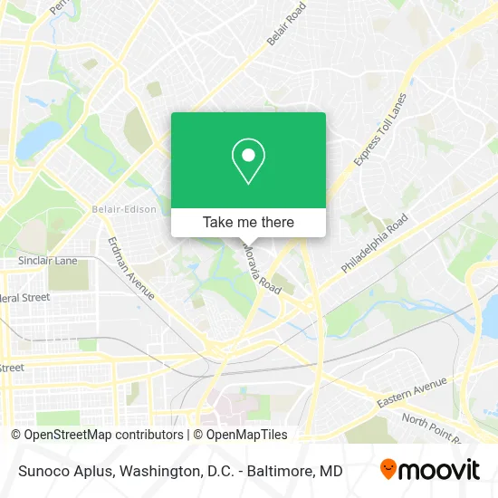 Sunoco Aplus map