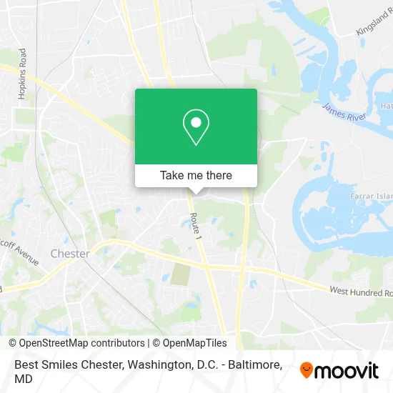 Best Smiles Chester map