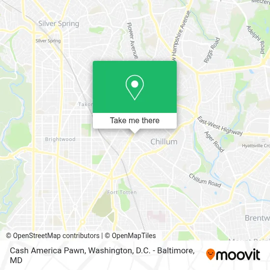 Cash America Pawn map