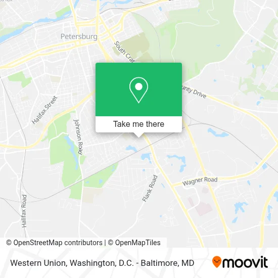 Western Union map