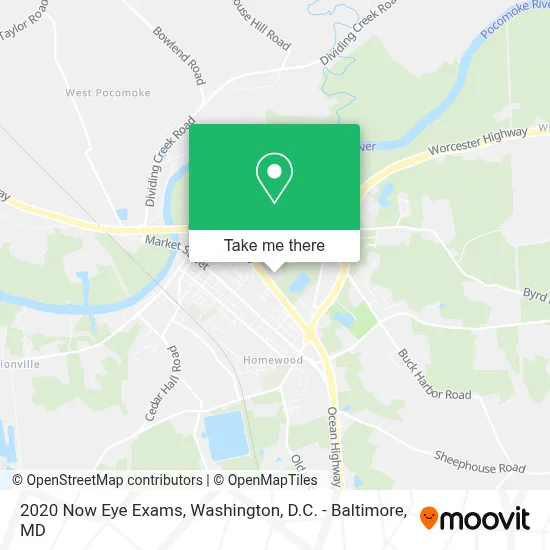 2020 Now Eye Exams map