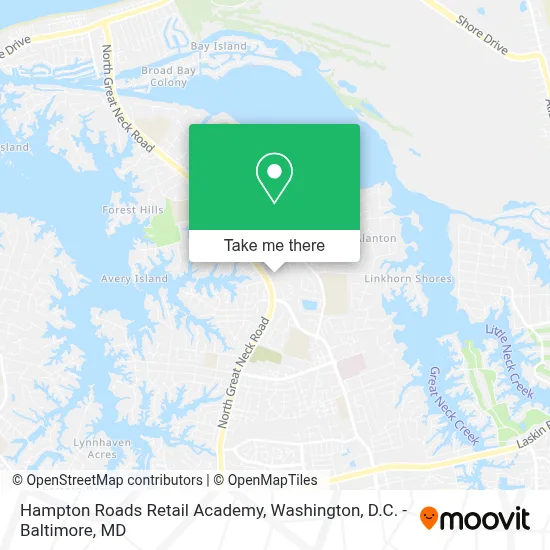 Hampton Roads Retail Academy map