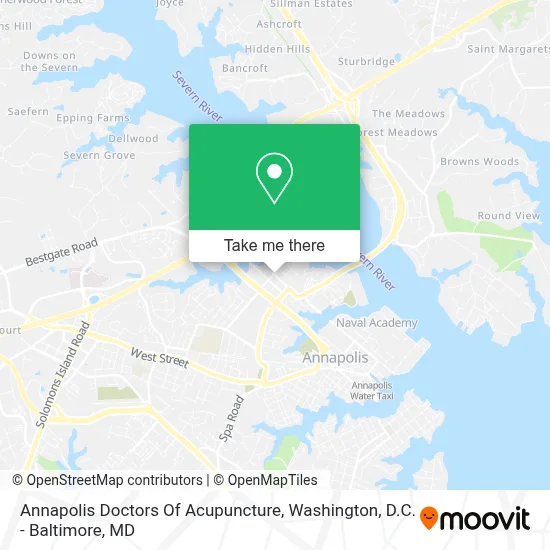 Annapolis Doctors Of Acupuncture map