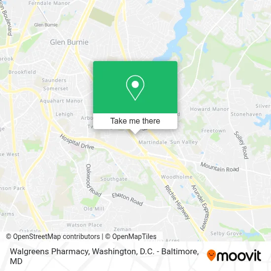 Walgreens Pharmacy map