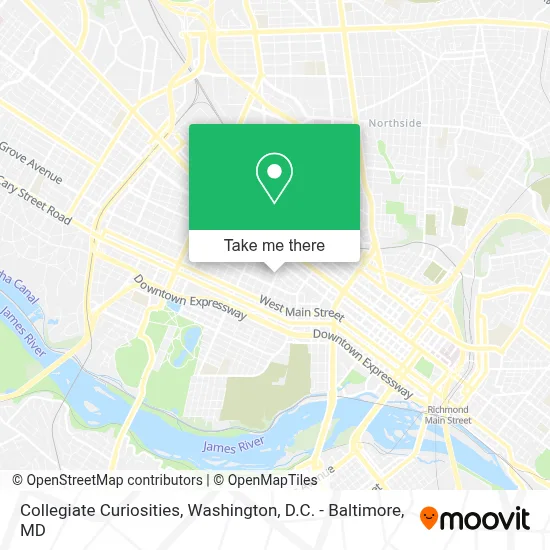 Collegiate Curiosities map