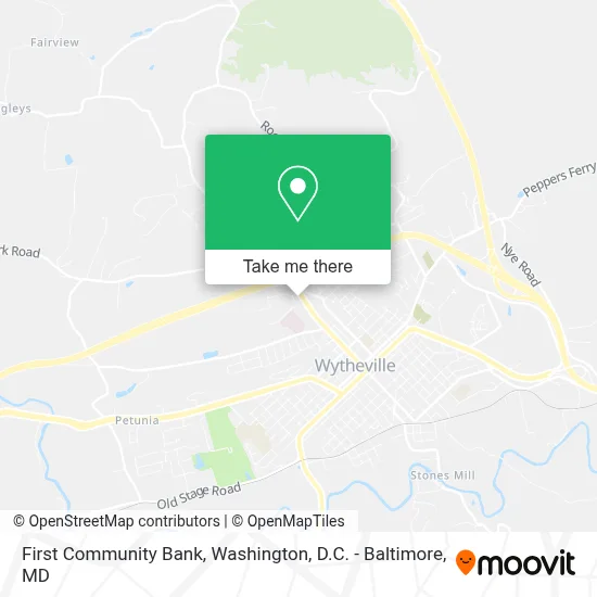 First Community Bank map