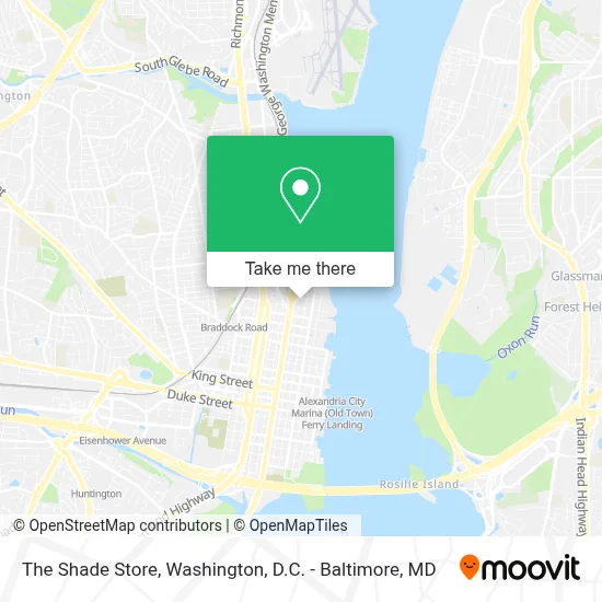The Shade Store map