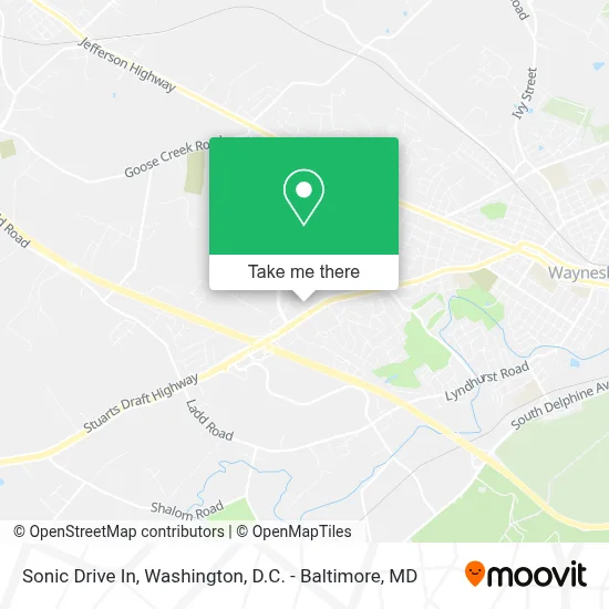 Sonic Drive In map