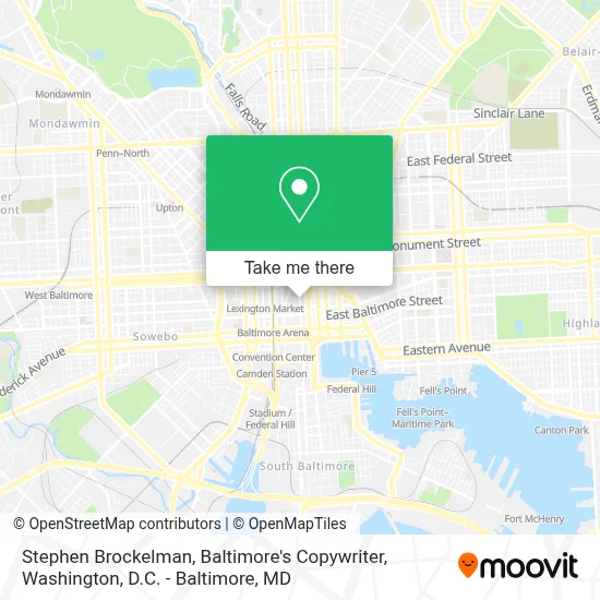 Stephen Brockelman, Baltimore's Copywriter map
