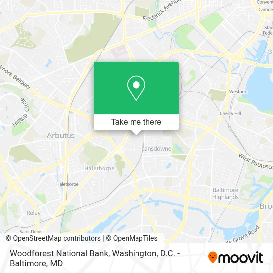Woodforest National Bank map