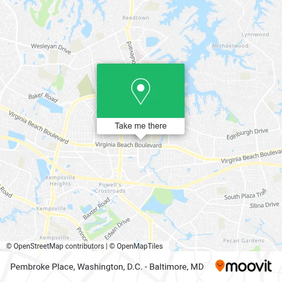Pembroke Place map