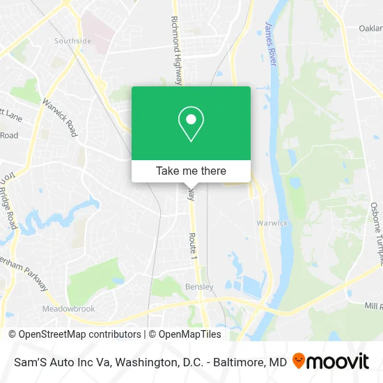 Sam’S Auto Inc Va map