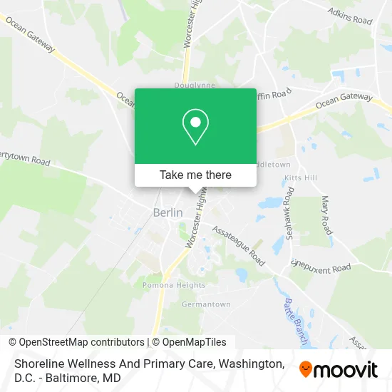 Shoreline Wellness And Primary Care map