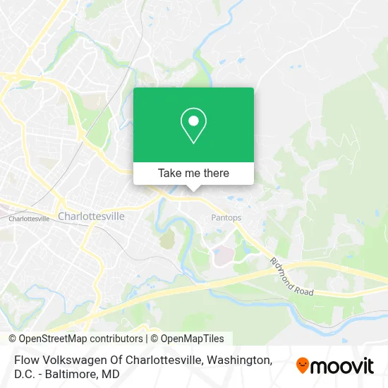 Flow Volkswagen Of Charlottesville map