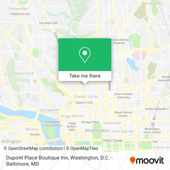 Dupont Place Boutique Inn map
