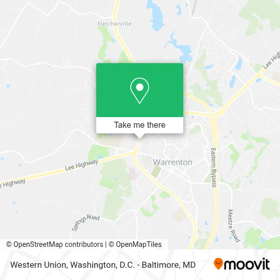 Western Union map
