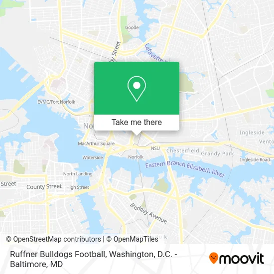 Ruffner Bulldogs Football map