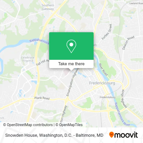 Snowden House map
