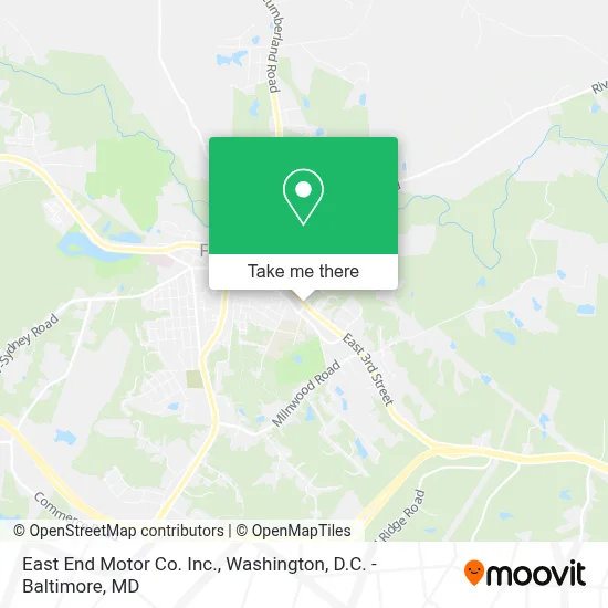 East End Motor Co. Inc. map