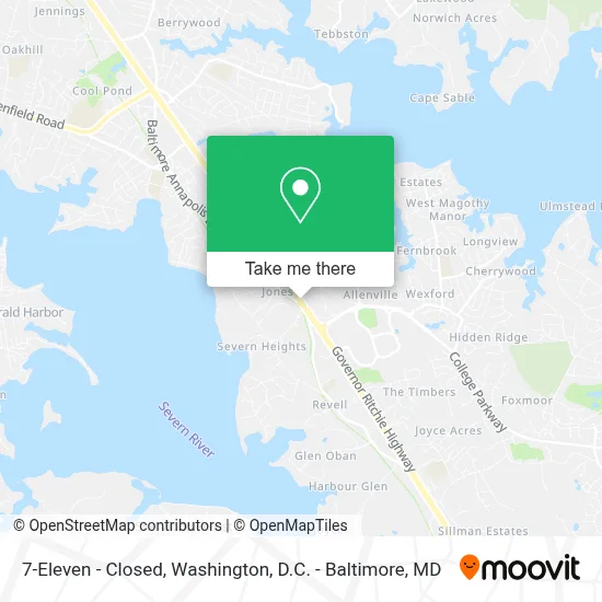 7-Eleven - Closed map
