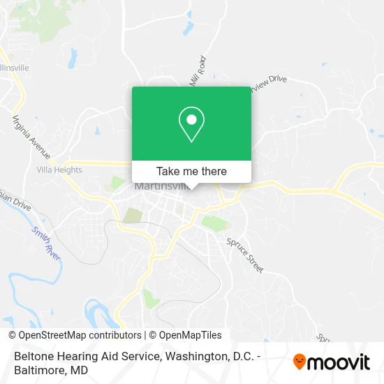 Beltone Hearing Aid Service map