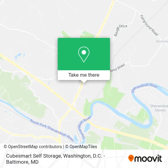 Cubesmart Self Storage map