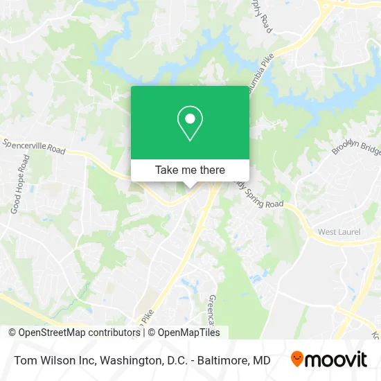 Tom Wilson Inc map