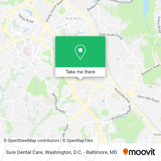Sure Dental Care map